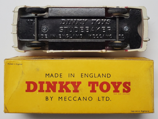 dinky-toys-172-two-tone-studebaker-land-crusier-4 1957 Dinky Toys #172 Two Tone Studebaker Land Cruiser: Mint in the Box 4