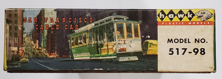 hawk-san-francisco-cable-car-model-kit-4 Vintage 1959 Hawk San Francisco Cable Car Model Kit: Complete and Unbuilt in Box 4