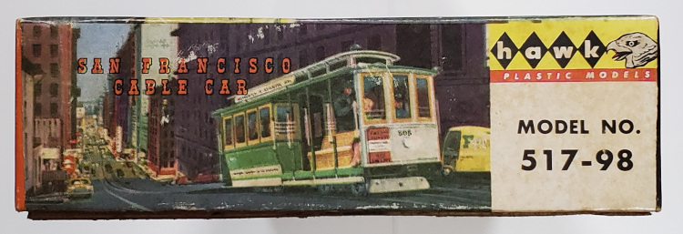hawk-san-francisco-cable-car-model-kit-5 Vintage 1959 Hawk San Francisco Cable Car Model Kit: Complete and Unbuilt in Box 5