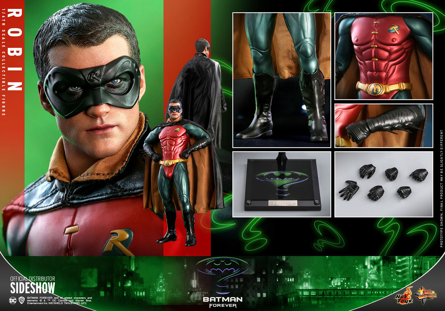 hot-toys-batman-forever-robin-figure-3 Hot Toys Batman Forever Chris O'Donnell as Robin 1:6 Scale Figure 3