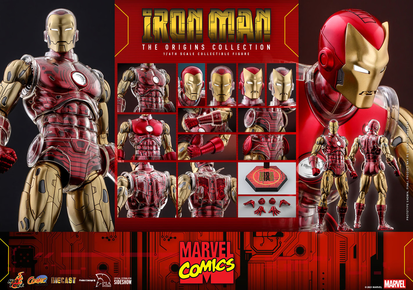 hot-toys-origins-collection-deluxe-version-iron-man-3 Hot Toys Origins Collection Deluxe Version Iron Man 1:6 Scale Figure with Replacement Base 3