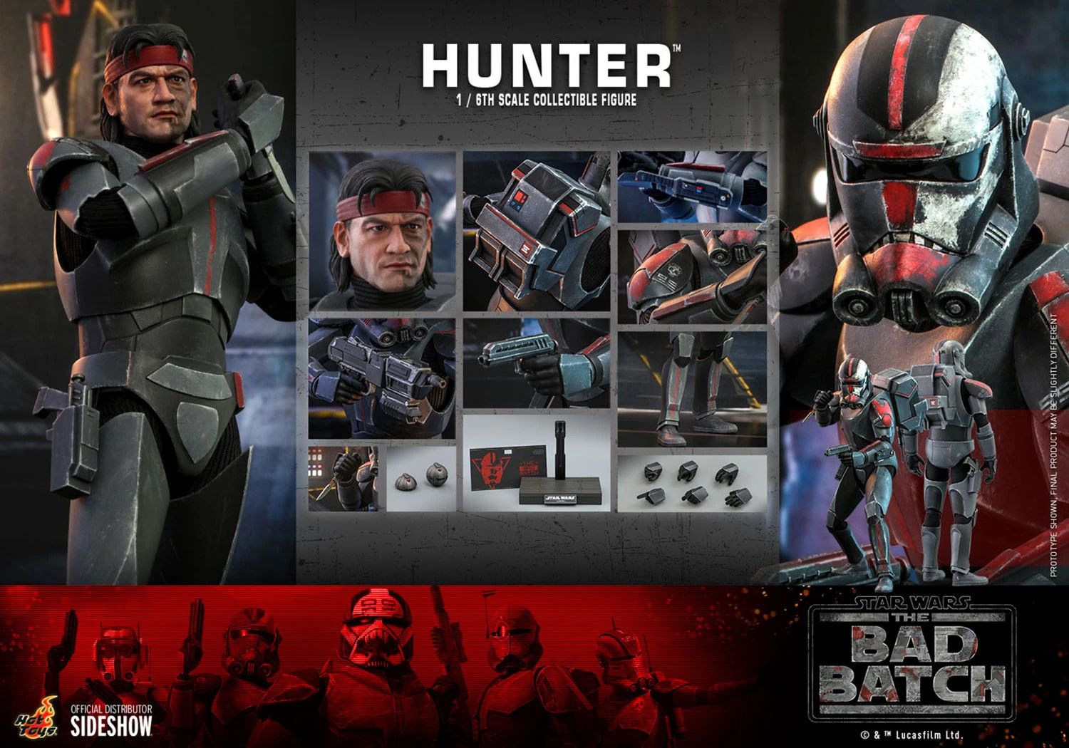 hot-toys-star-wars-the-bad-batch-hunter-figure-3 Hot Toys Star Wars The Bad Batch Hunter 1:6 Scale Figure 3