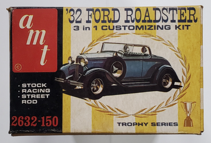 amt-32-ford-roadster-3-in-1-customizing-model-kit-4 Vintage 1964 AMT '32 Ford Roadster 3 in 1 Customizing Model Kit in the Box 4