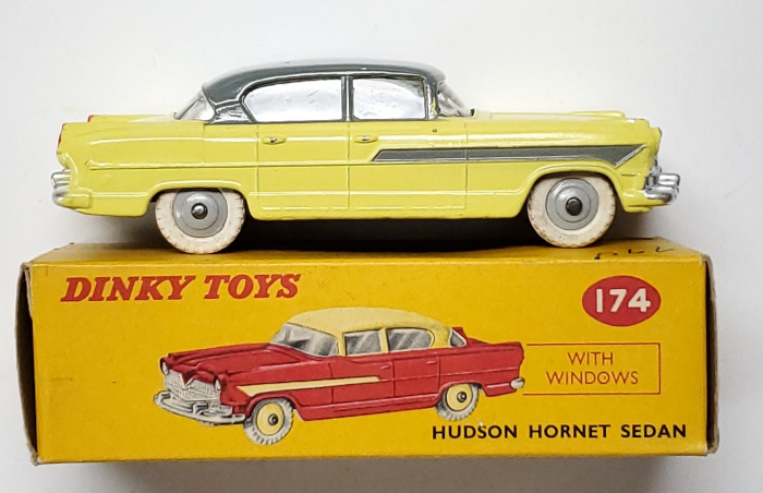 dinky-toys-174-two-tone-hudson-hornet-2 1959 Dinky Toys #174 Two-Tone Hudson Hornet Mint in the Box 2