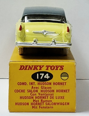 dinky-toys-174-two-tone-hudson-hornet-6 1959 Dinky Toys #174 Two-Tone Hudson Hornet Mint in the Box 6