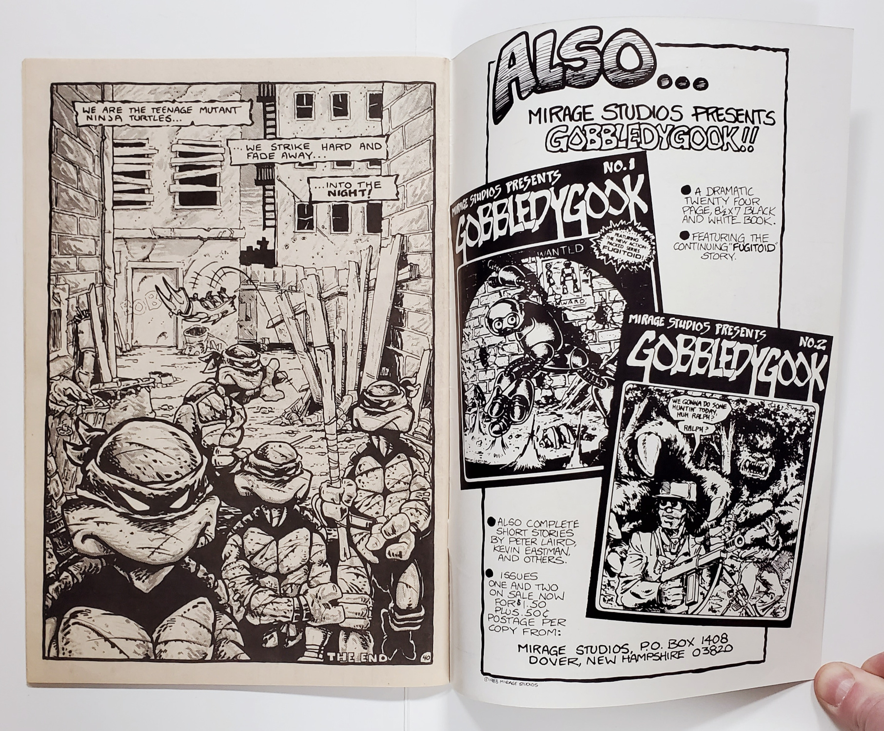 mirage-studios-first-print-teenage-mutant-ninja-turtles-23 1984 Mirage Studios Teenage Mutant Ninja Turtles #1 : First Print with Mailer Envelope 23