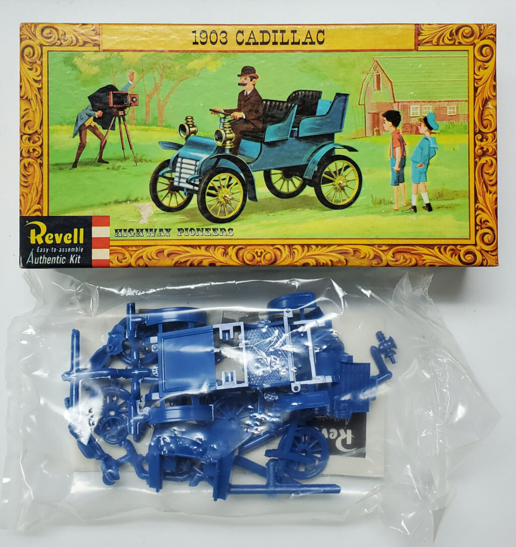 Vintage 1960 Revell Highway Pioneers 1903 Cadillac Model Kit Sealed in Box 1