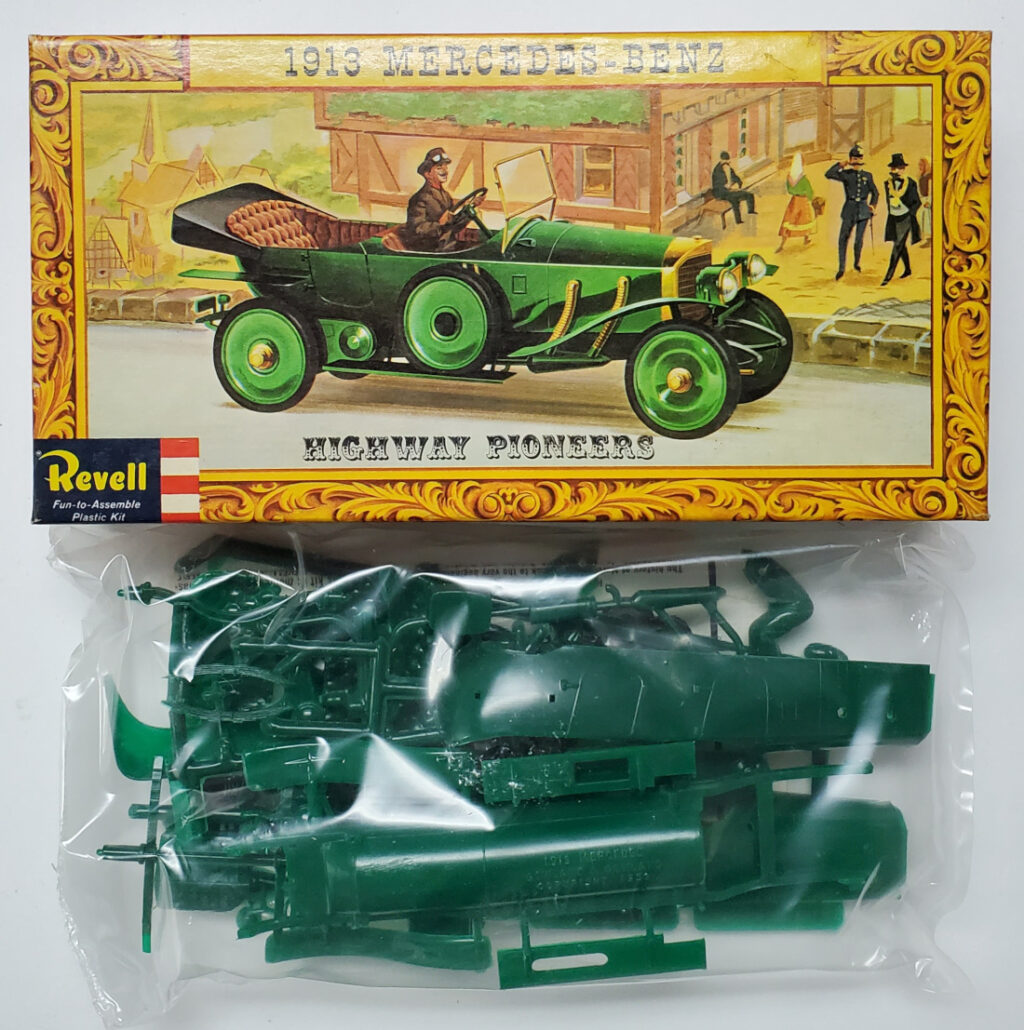 Vintage 1960 Revell Highway Pioneers 1913 Mercedes-Benz Model Kit Sealed in Box 1
