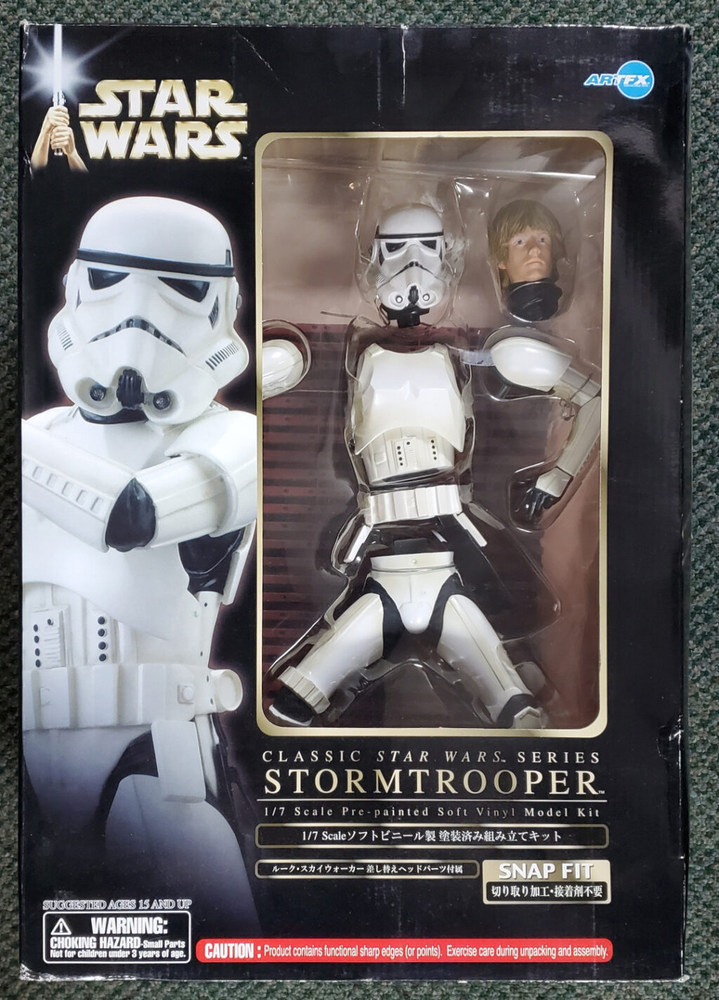 2004 Kotobukiya ArtFX Luke Skywalker Stormtrooper 1:7 Scale Soft Vinyl Model Kit in the Box 1