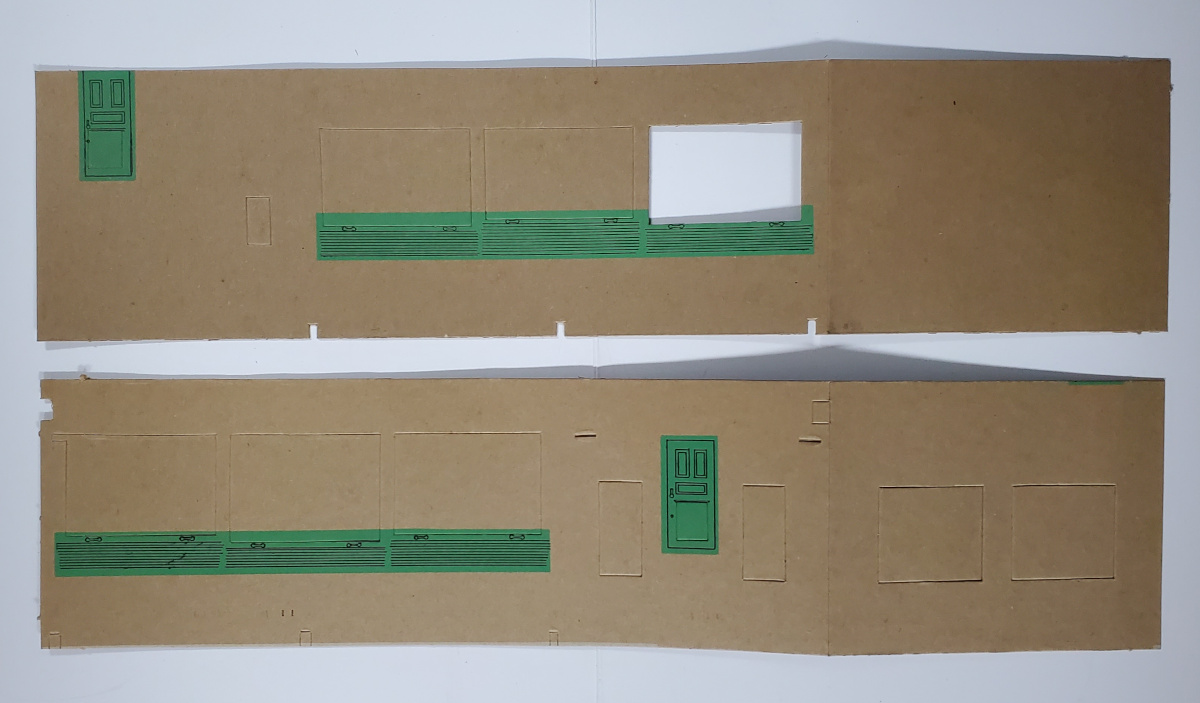 skyline-freight-station-ho-train-fold-away-construction-set-10 1950's Sklyline No. 230 Freight Station HO Train Fold Away Construction Set in Box 10