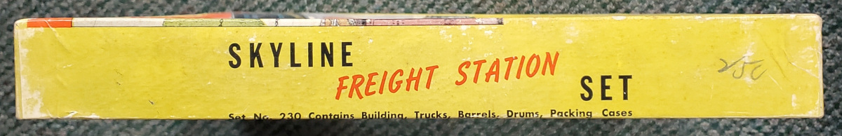 skyline-freight-station-ho-train-fold-away-construction-set-5 1950's Sklyline No. 230 Freight Station HO Train Fold Away Construction Set in Box 5