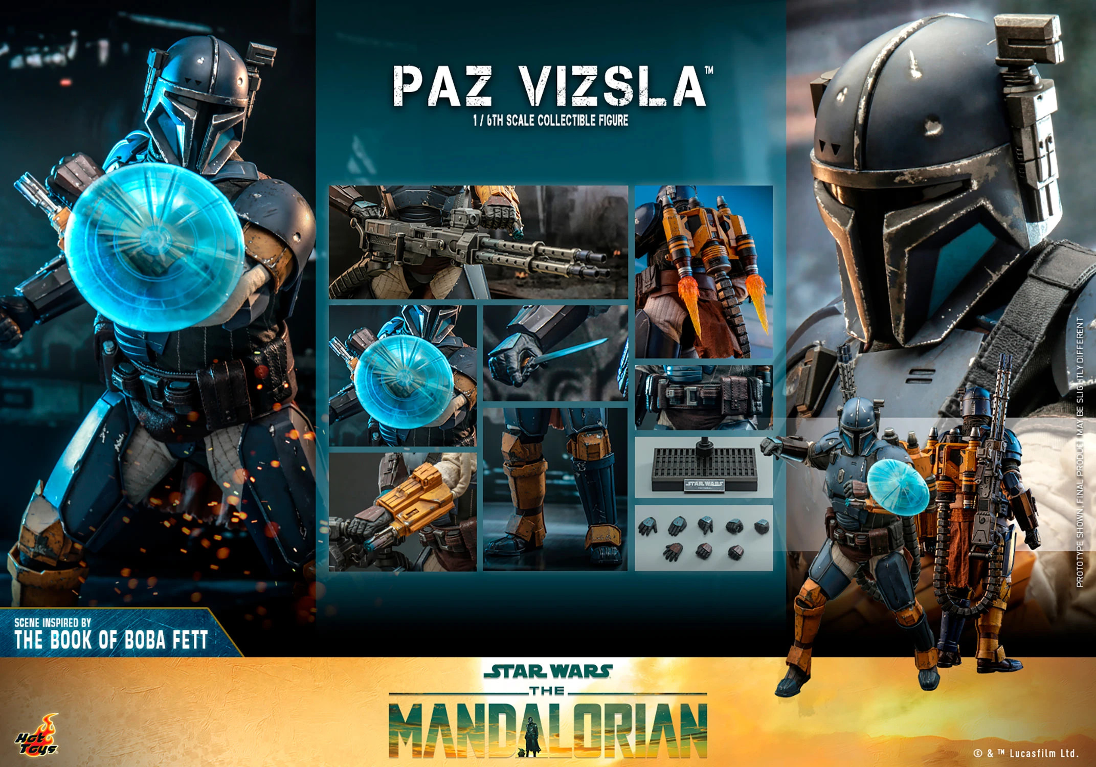 hot-toys-star-wars-the-mandalorian-paz-vizsla-figure-3 Hot Toys Star Wars The Mandalorian Paz Vizsla 1:6 Scale Figure 3