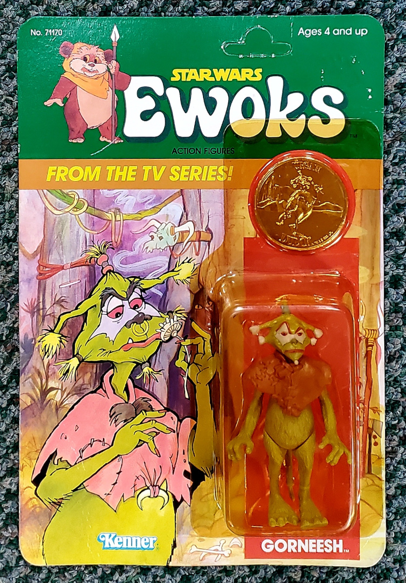 1985 MOC Kenner Star Wars Ewoks Ugrah Lady Gorneesh on Unpunched Card 1