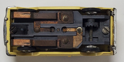 aurora-tjet-500-butter-yellow-ford-mustang-hardtop-ho-slot-car-6 1963 Aurora ThunderJet 500 Butter Yellow Ford Mustang Hardtop HO Slot Car: Track Tested 6