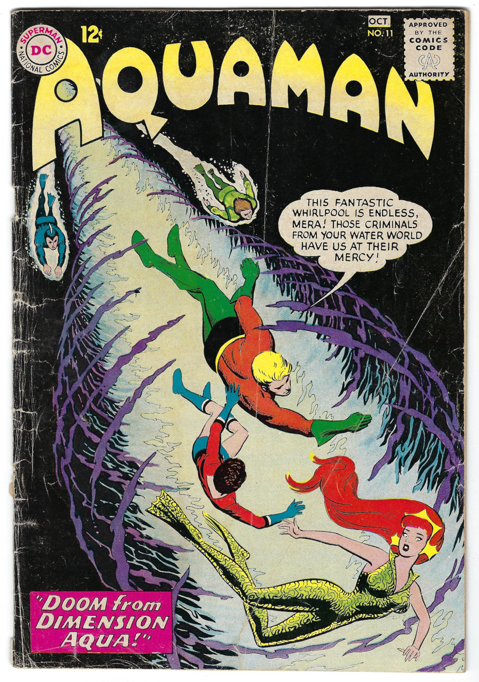 dc-comics-aquaman-11-1 DC Comics Aquaman (1962) #11: 1st Appearance of Mera 1
