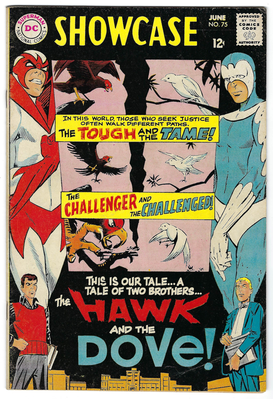 dc-comics-showcase-75-hawk-and-dove-1 DC Comics Showcase (1956) #75: 1st Appearance of Hawk and Dove 1