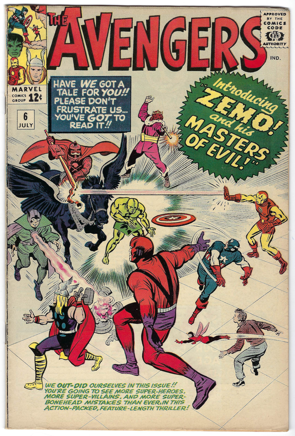 marvel-comics-avengers-6-1 Marvel Comics Avengers (1963) #6: 1st Appearance of Baron Zemo 1