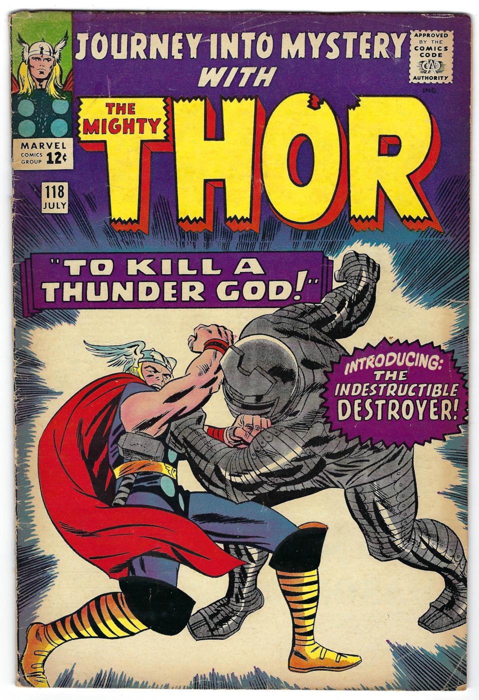 Marvel Comics Journey Into Mystery (1952) #118: 1st Appearance of The Destroyer 1
