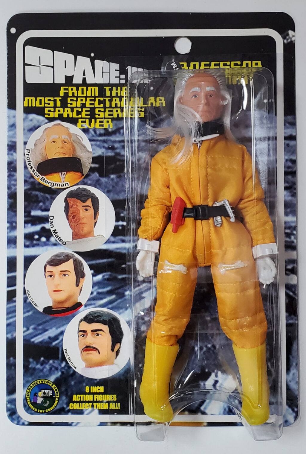 MOC Figures Toy Company Space: 1999 Black Sun Professor Bergman Series 4 Action Figure on Sealed Card 1