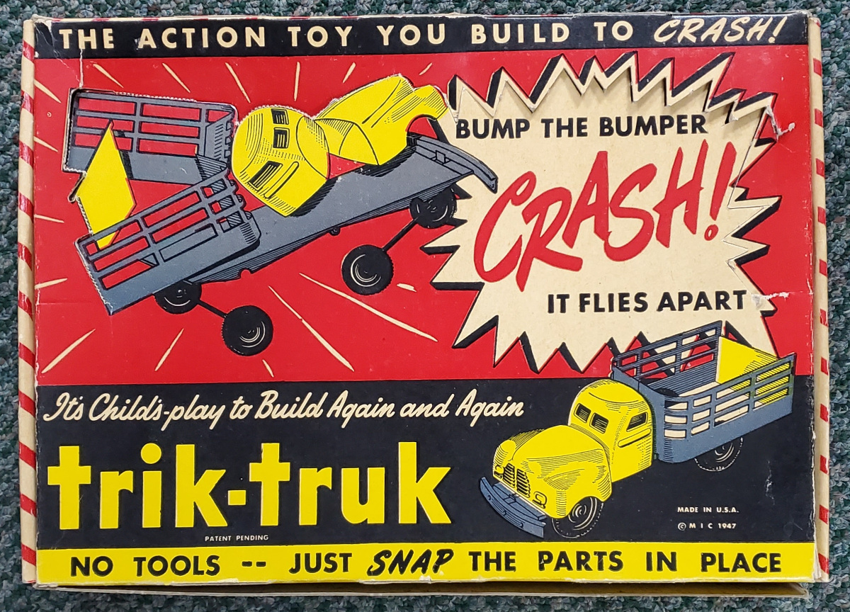 1947 Mercury Industrial Corporation Trik Truk Pressed Steel Crash Truck in the Box 1
