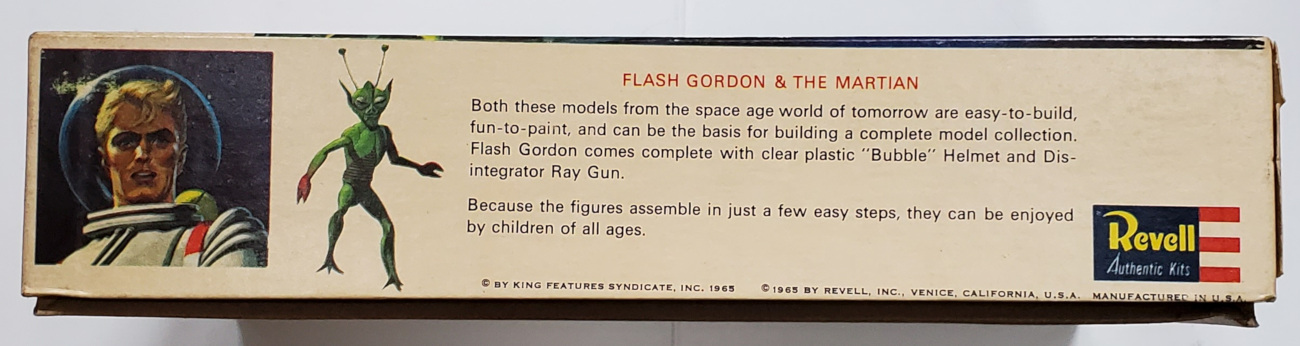 revell-flash-gordon-and-the-martian-model-kit-2 1965 Revell Flash Gordon and the Martian Model Kit in the Box 2