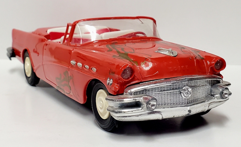 AMT 1956 Red Buick Century Convertible Friction Motor Dealer Promo Car 1