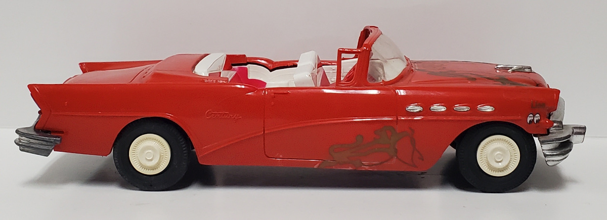 amt-1956-red-buick-century-convertible-friction-motor-dealer-promo-3 AMT 1956 Red Buick Century Convertible Friction Motor Dealer Promo Car 3