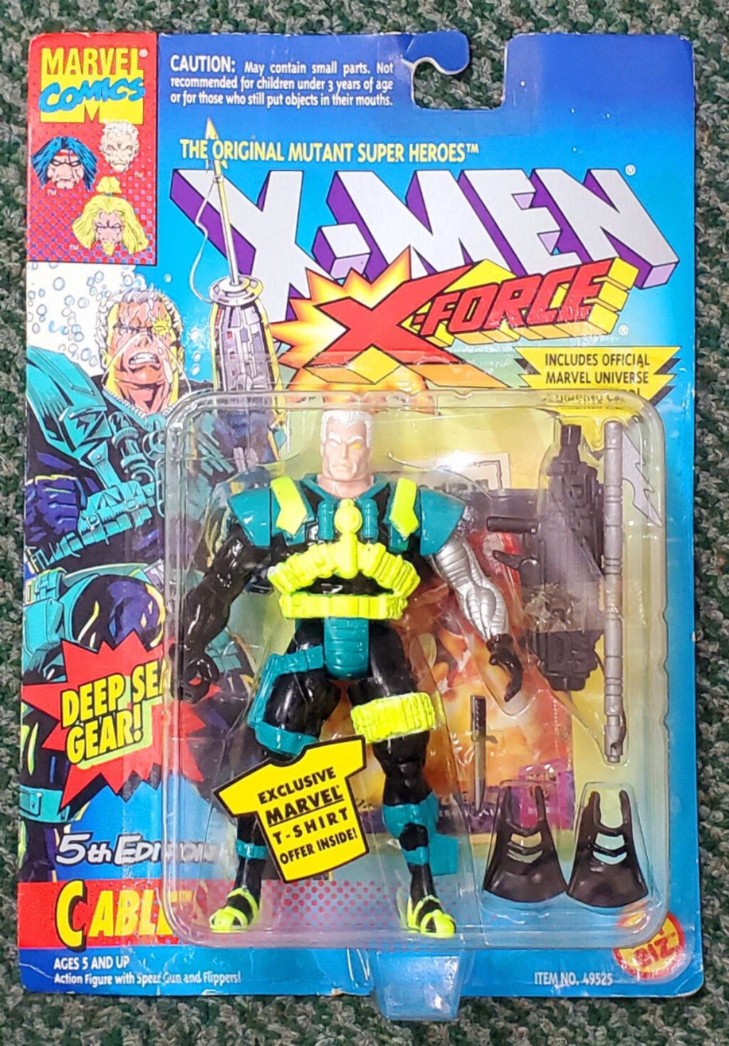 Toy Biz 1994 X-Men X-Force 5th Edition Cable Action Figure: Mint on Card 1