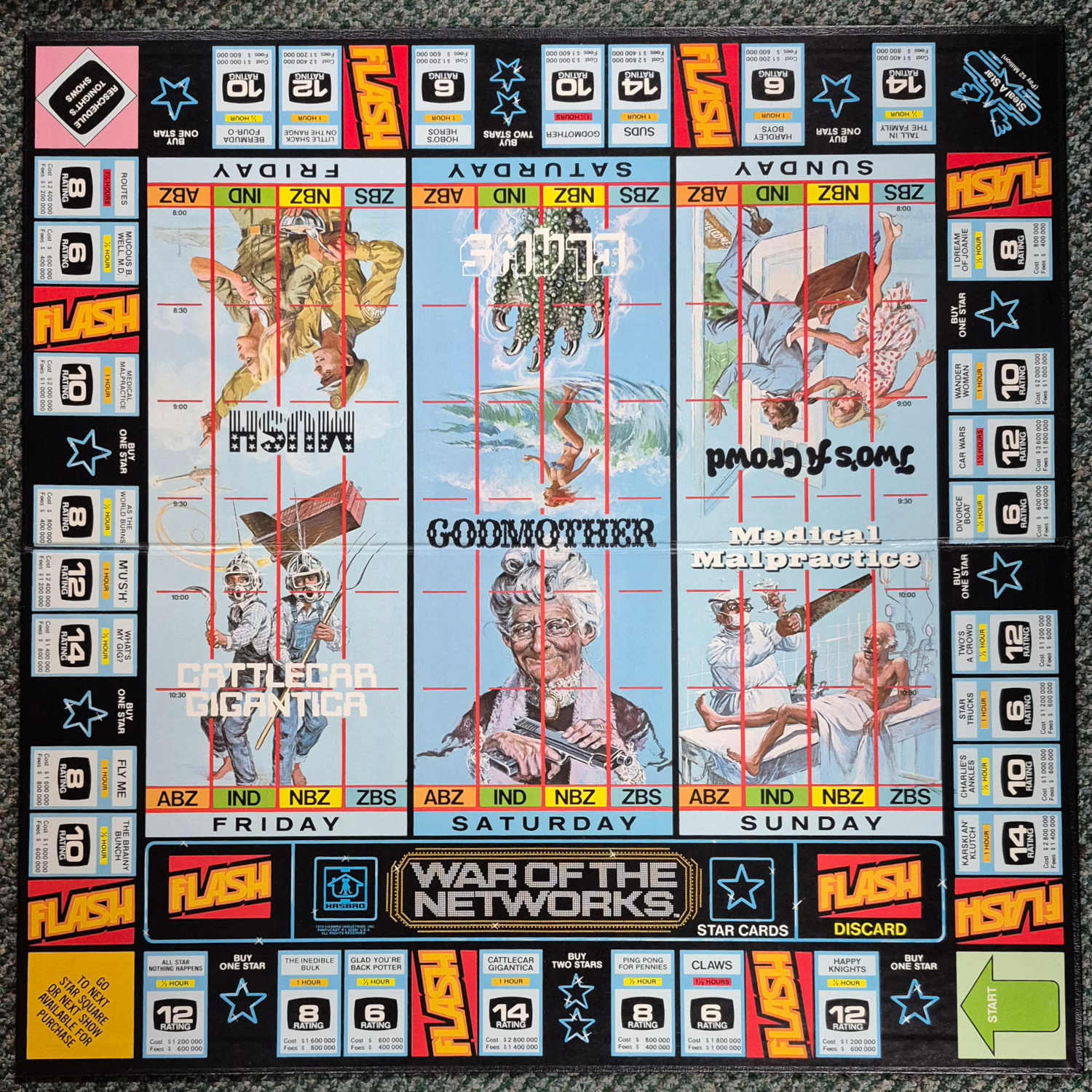 hasbro-war-of-the-networks-board-game-3 1979 War of the Network Stars Board Game by Hasbro 3