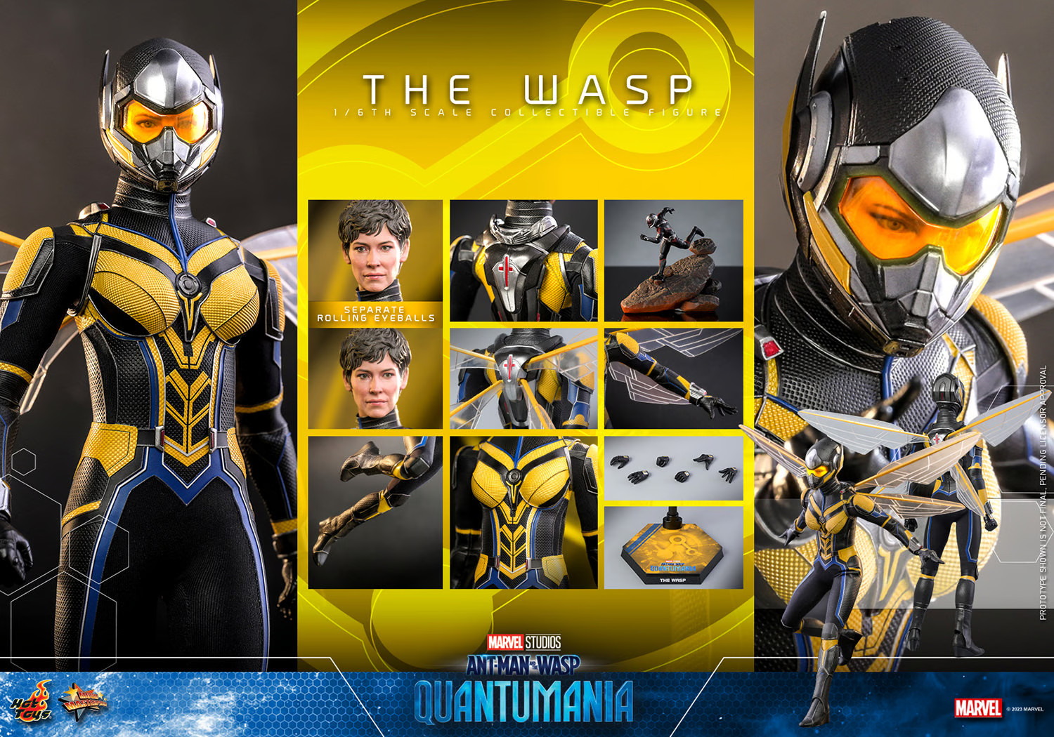 hot-toys-marvel-ant-man-quantumania-the-wasp-mms691-3 Hot Toys Marvel Comics Ant-Man and The Wasp Quantumania The Wasp 1:6 Scale Figure 3