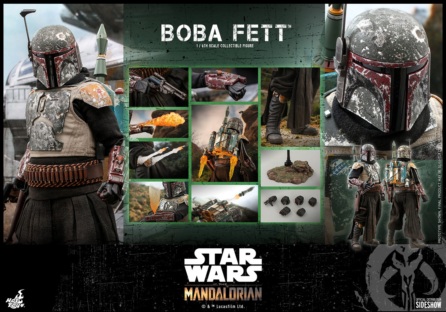 hot-toys-star-wars-the-mandalorian-boba-fett-tms033-3 Hot Toys Star Wars The Mandalorian Boba Fett in Damaged Armor 1:6 Scale Figure 3