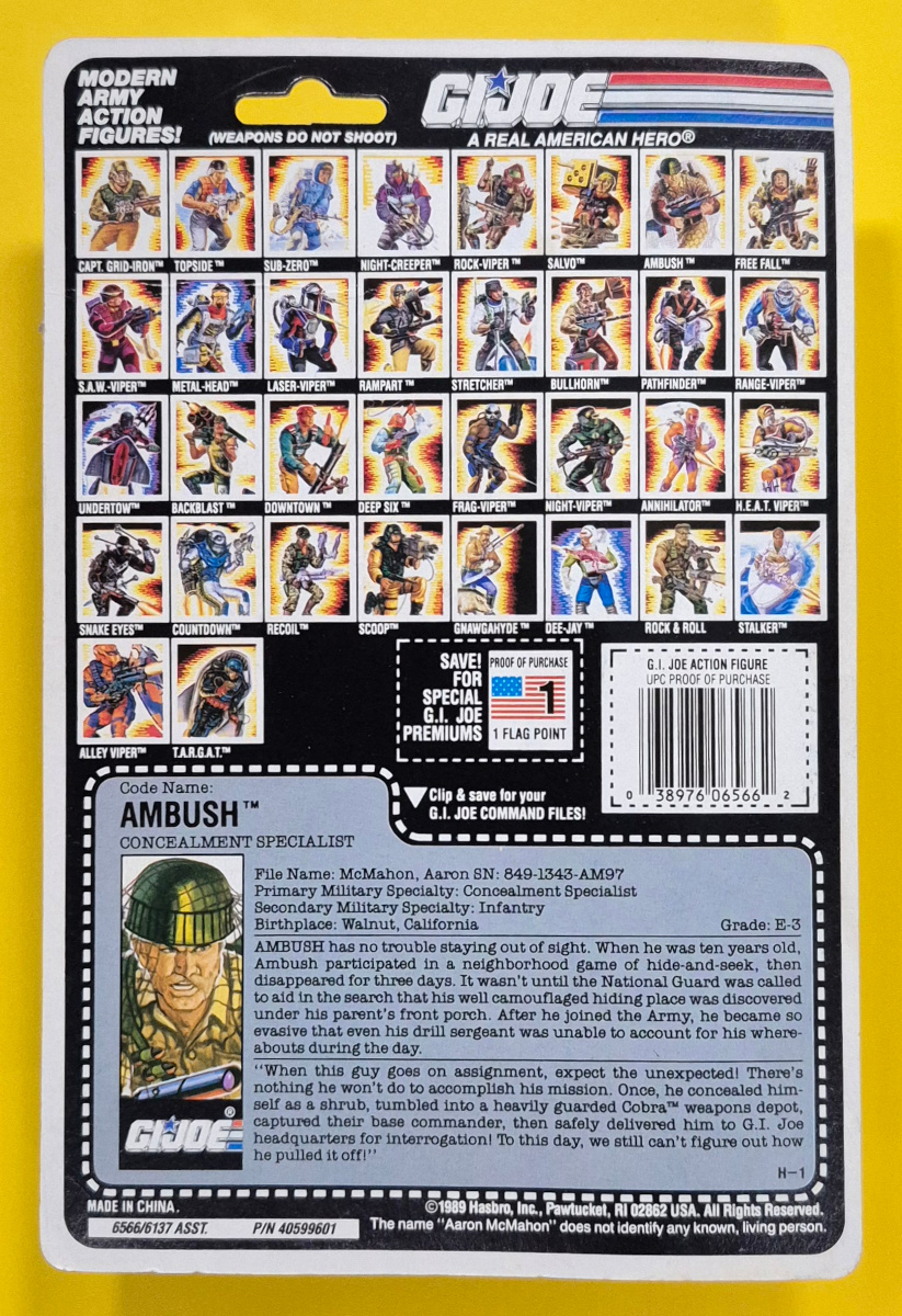 hasbro-gi-joe-arah-ambush-free-command-ring-offer-moc-2 MOC 1989 Hasbro G.I. Joe ARAH Ambush on Command Ring Offer Card Factory Sealed 2
