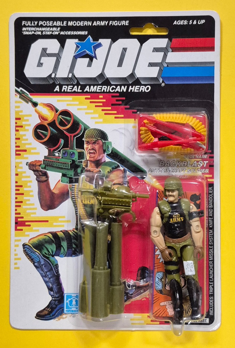 MOC 1989 Hasbro G.I. Joe ARAH Backblast Factory Sealed 1