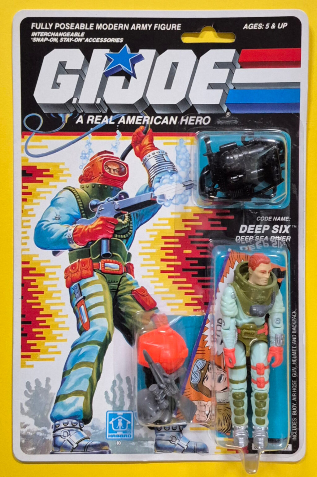 MOC 1989 Hasbro G.I. Joe ARAH Deep Six Factory Sealed 1