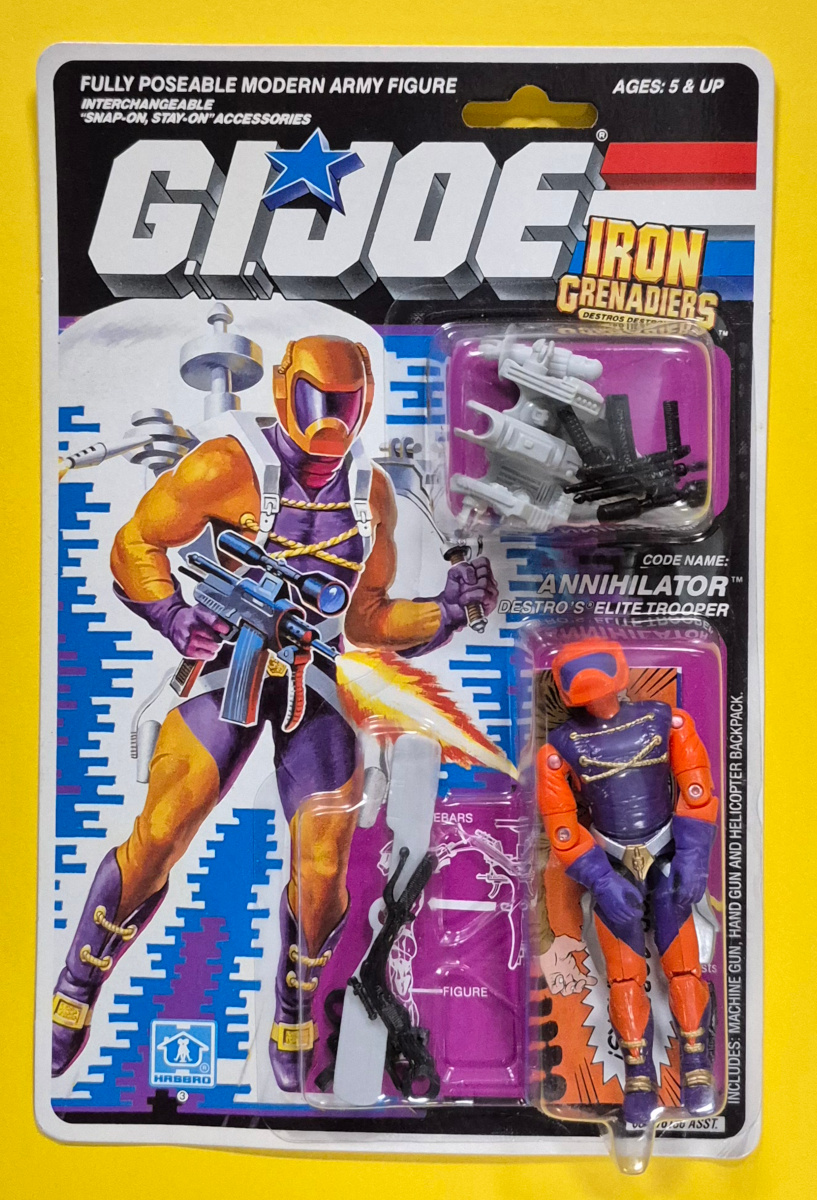 MOC 1989 Hasbro G.I. Joe ARAH Iron Grenadiers Annihilator Factory Sealed 1