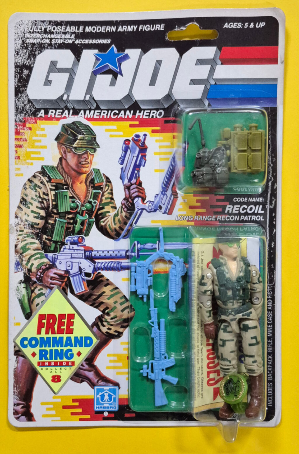 MOC 1989 Hasbro G.I. Joe ARAH Recoil Factory Sealed 1