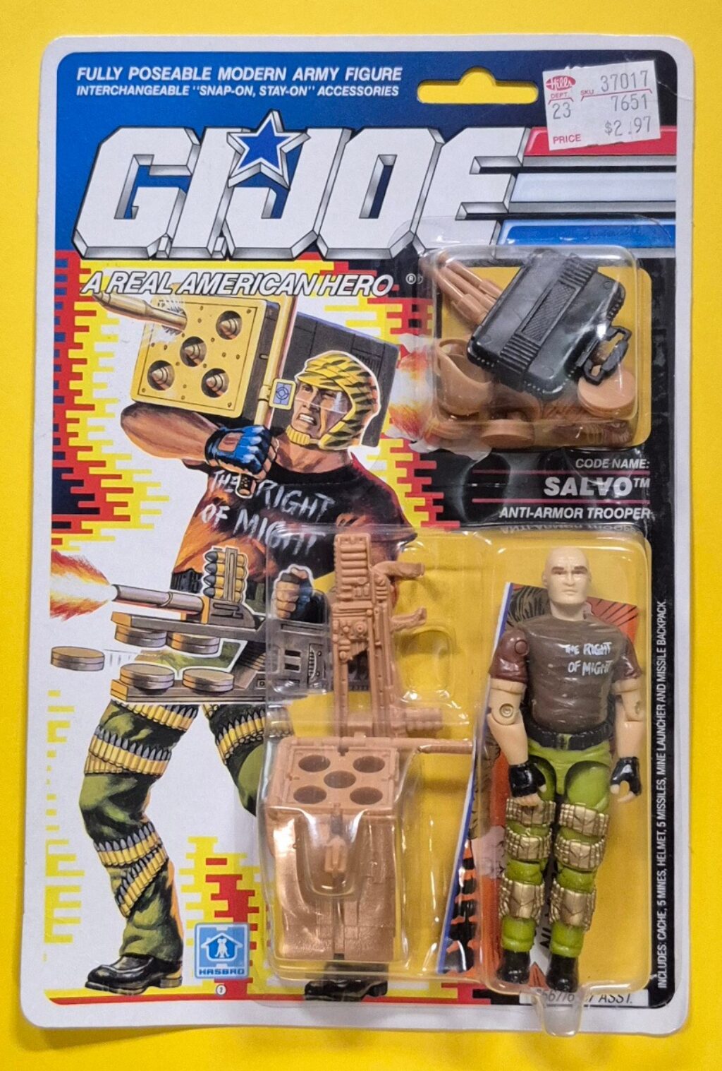 MOC 1989 Hasbro G.I. Joe ARAH Salvo Factory Sealed 1