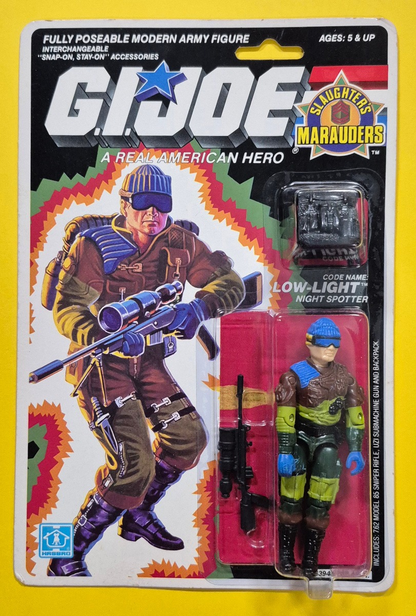 MOC 1989 Hasbro G.I. Joe ARAH Slaughter's Marauders Low-Light Factory Sealed 1