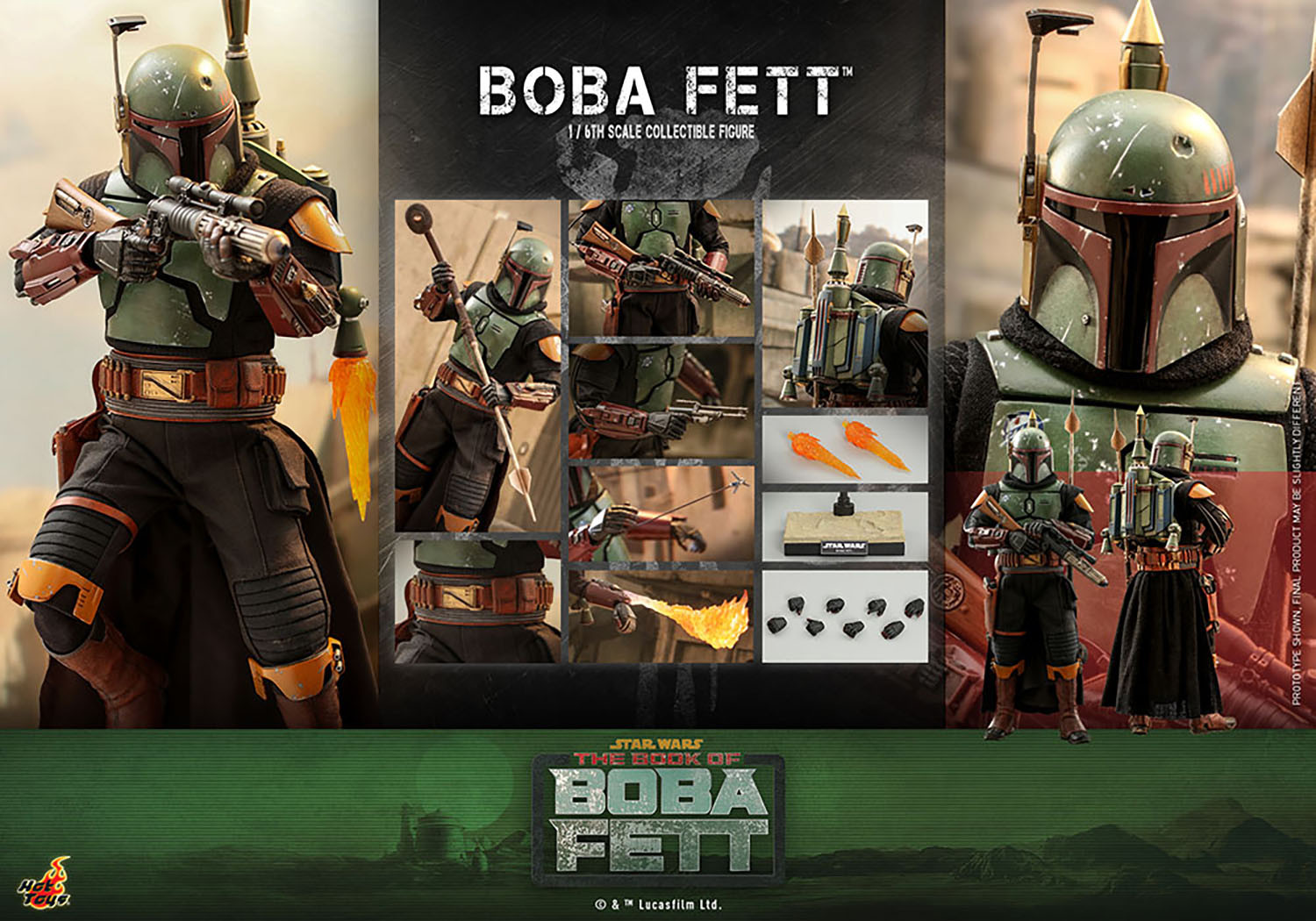 hot-toys-tms-078-book-of-boba-fett-boba-fett-3 Hot Toys Boba Fett 1:6 Scale Figure from Star Wars Book of Boba Fett 3