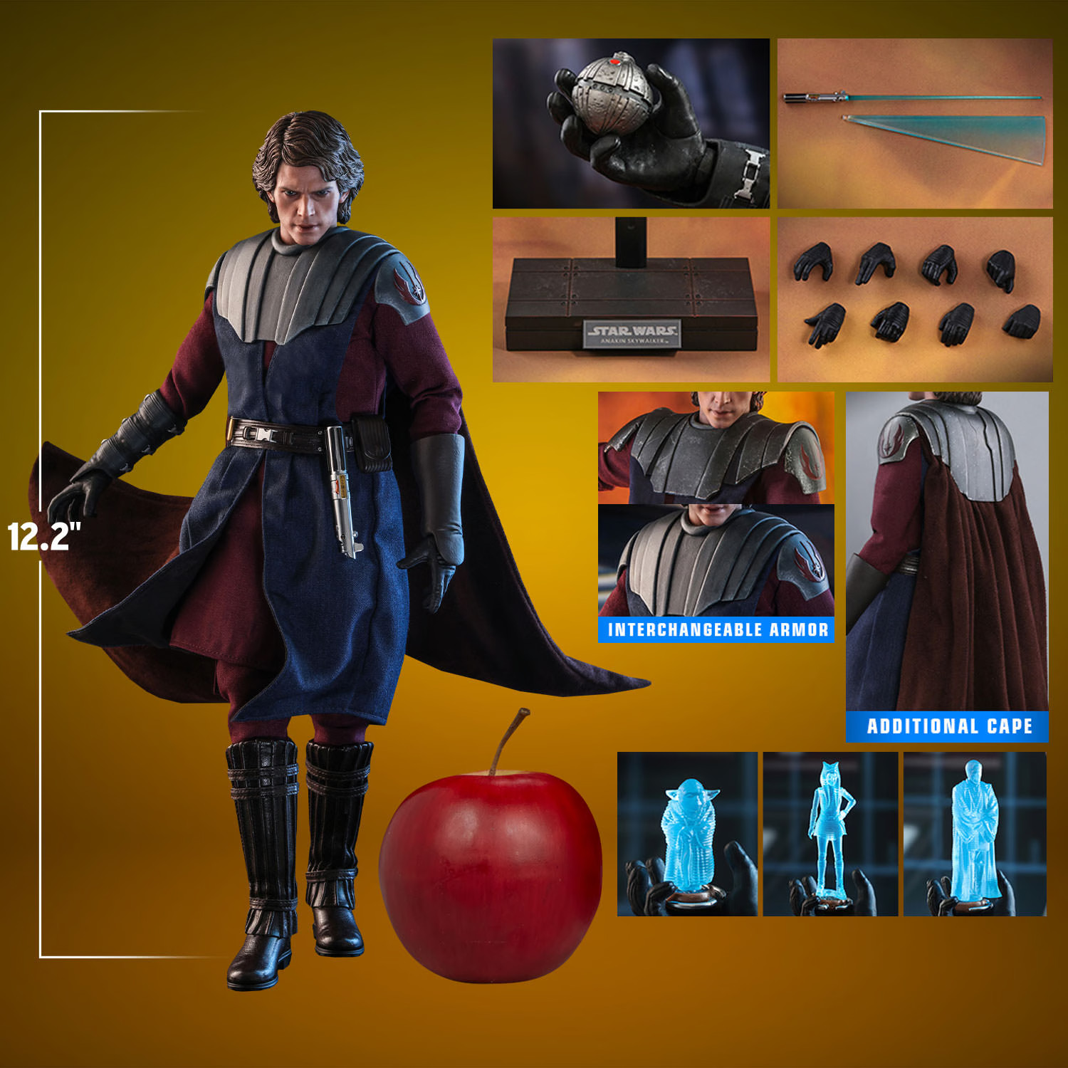 hot-toys-tms019-star-wars-the-clone-wars-anakin-skywalker-3 Hot Toys Star Wars The Clone Wars Anakin Skywalker 1:6 Scale Figure 3