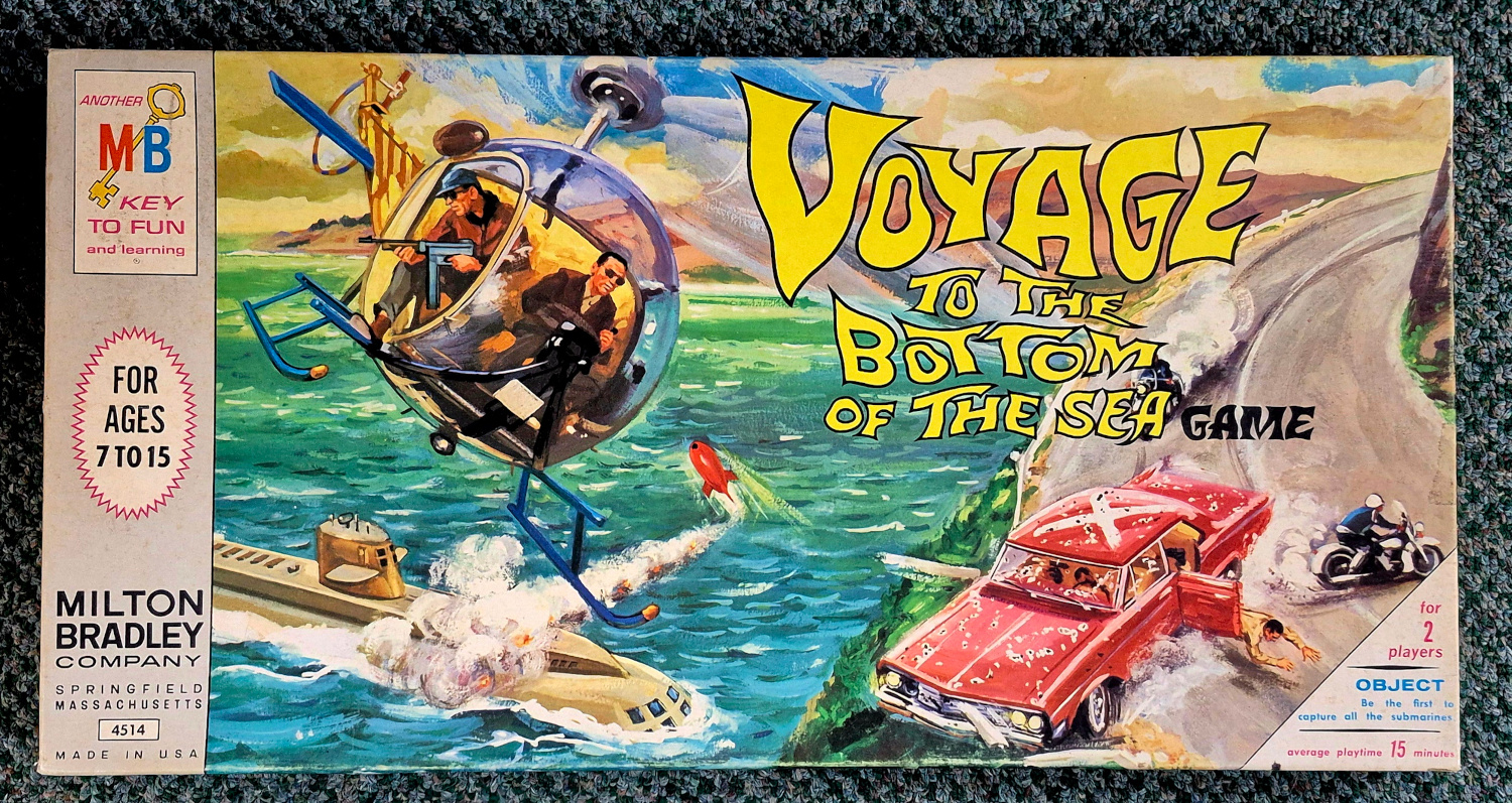 1964 Voyage to the Bottom of the Sea Board Game by Milton Bradley 1