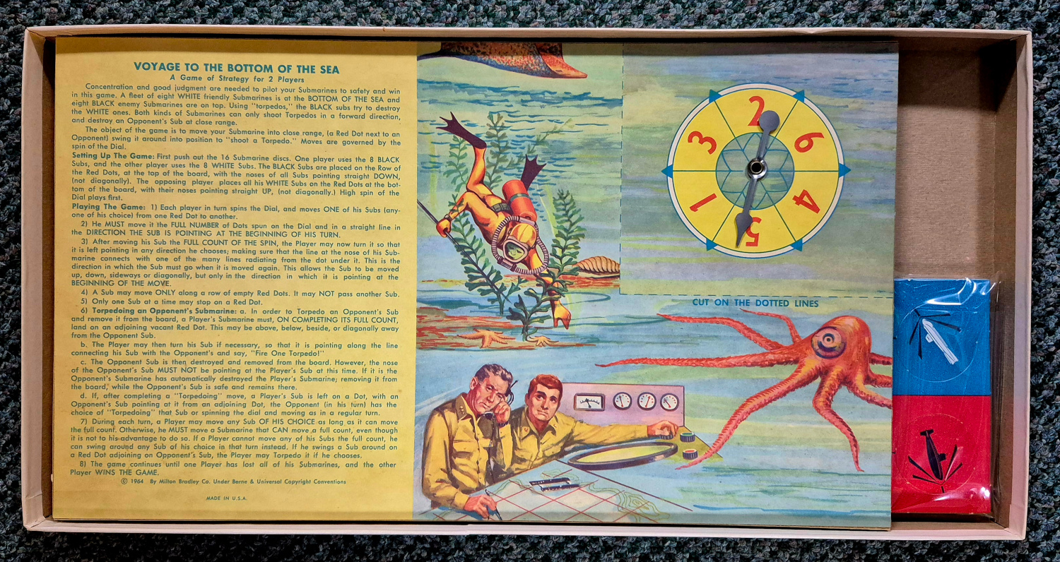 milton-bradley-voyage-to-the-bottom-of-the-sea-2 1964 Voyage to the Bottom of the Sea Board Game by Milton Bradley 2