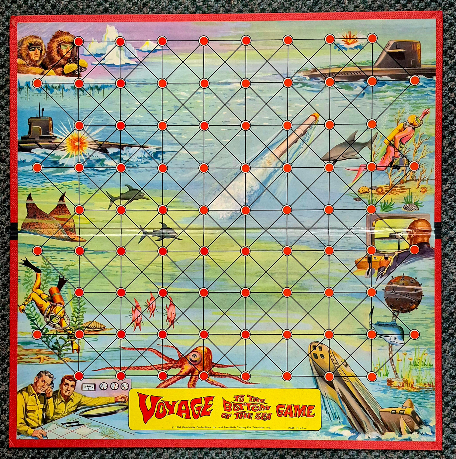 milton-bradley-voyage-to-the-bottom-of-the-sea-3 1964 Voyage to the Bottom of the Sea Board Game by Milton Bradley 3