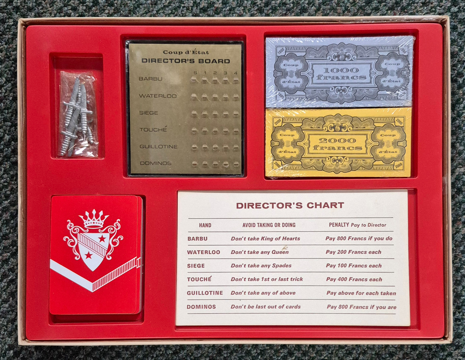 parker-brothers-coup-d-etat-game-of-cards-2 1966 Coup d'Etat Game of Cards by Parker Brothers - Sealed 2