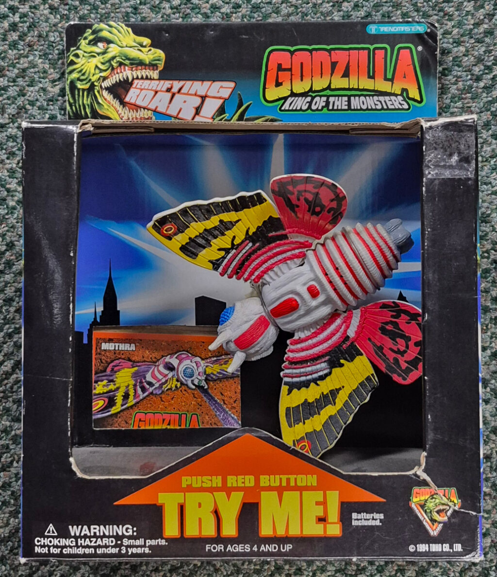 MIB 1994 Trendmasters Godzilla Mothra Action Figure 1