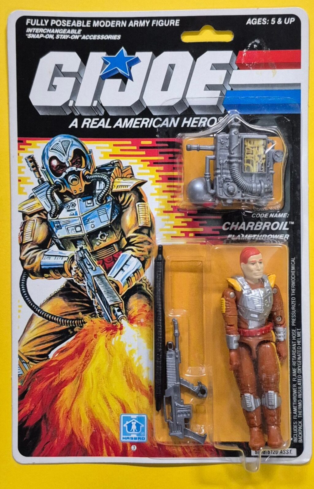 MOC 1988 Hasbro G.I. Joe ARAH Charbroil Factory Sealed 1