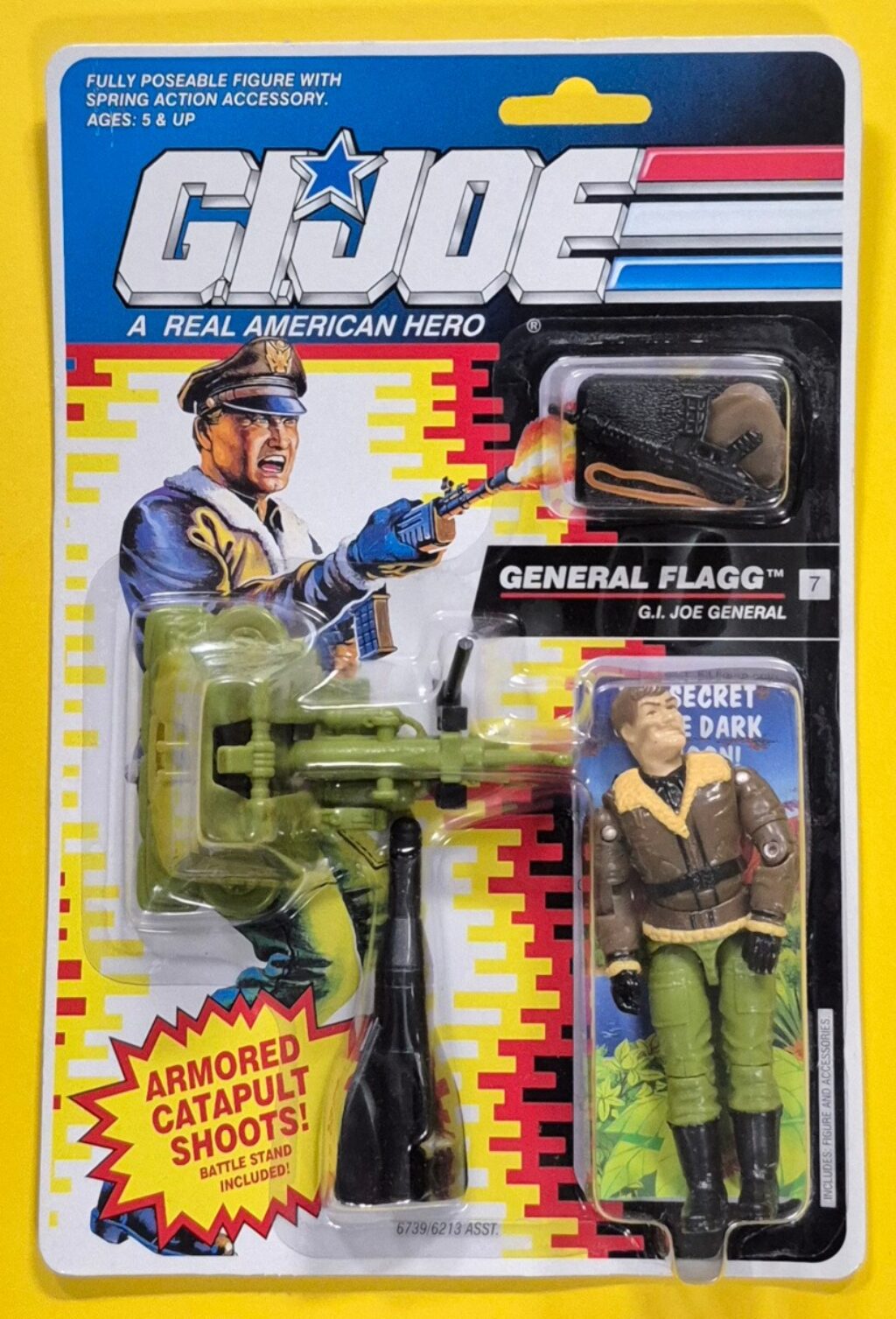 MOC 1991 Hasbro G.I. Joe ARAH General Flagg Sealed 1