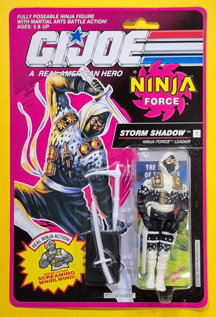 MOC 1991 Hasbro G.I. Joe ARAH Ninja Force Storm Shadow Factory Sealed 1