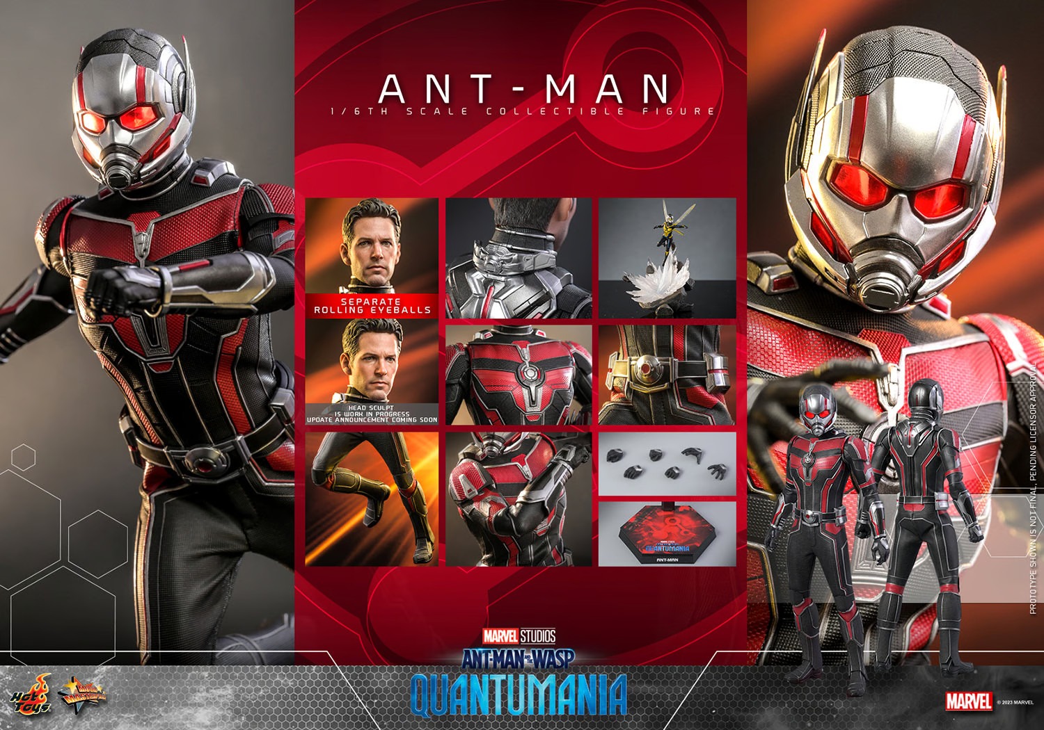 hot-toys-mms690-ant-man-and-the-wasp-quantumania-ant-man-3 Hot Toys Marvel Comics Ant-Man and The Wasp Quantumania Ant-Man 1:6 Scale Figure 3