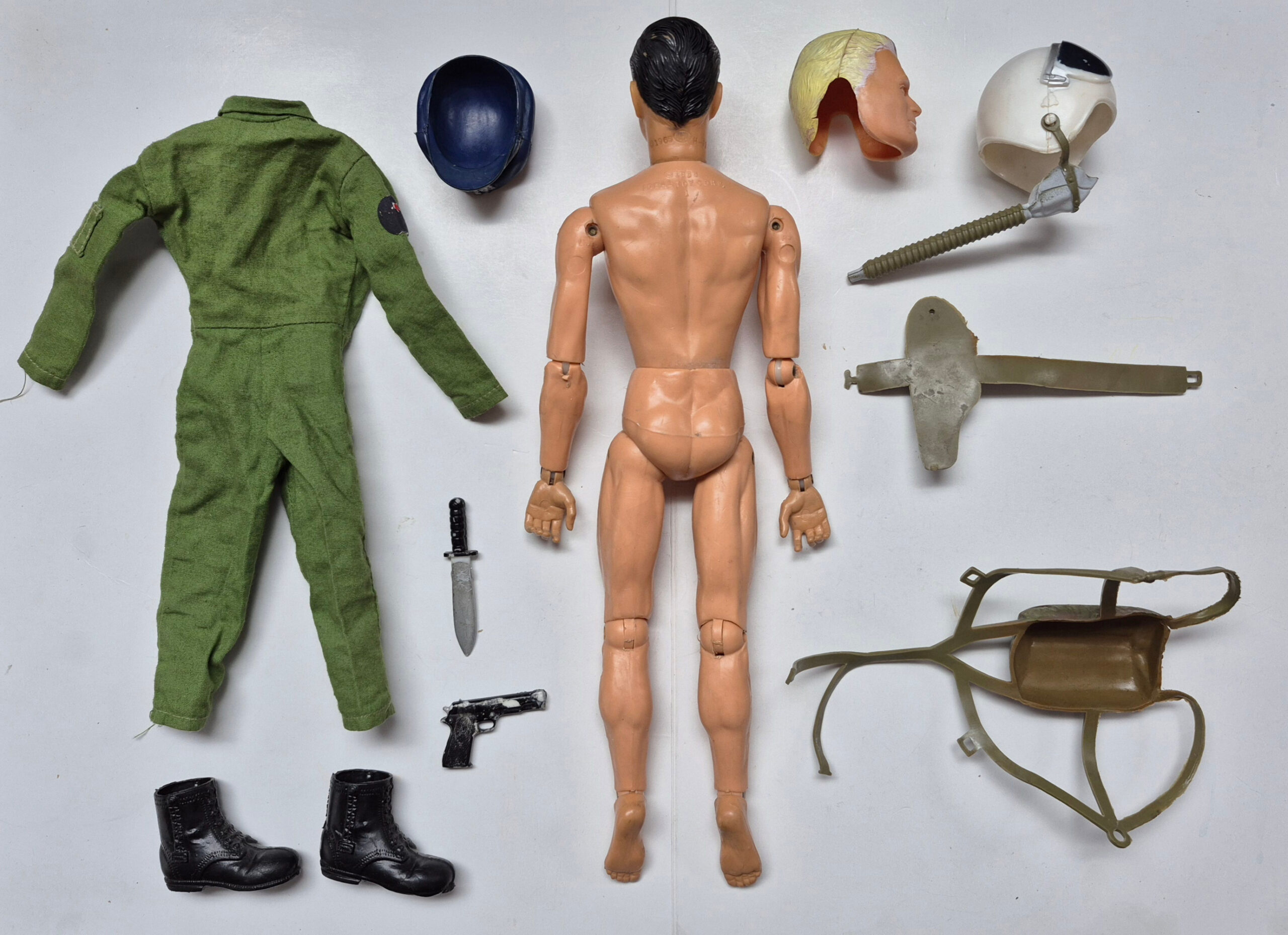 1966-ideal-captain-action-as-colonel-steve-canyon-4 1966 Ideal 12″ Captain Action as Colonel Steve Canyon with Complete Outfit 4